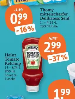 tegut Heinz tomato ketchup Angebot