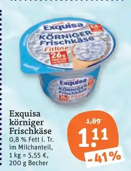 tegut Exquisa körniger frischkäse Angebot
