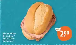 tegut Fleischkäse brötchen/leberkäse semmel Angebot