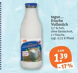 tegut Tegut... frische vollmilch Angebot