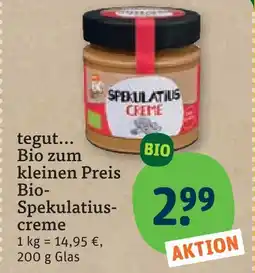tegut Tegut... bio-spekulatius-creme Angebot