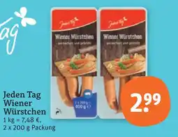tegut Jeden tag wiener würstchen Angebot