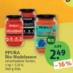 tegut Ppura bio-nudelsauce Angebot