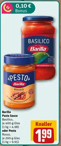 nahkauf Barilla pasta sauce basilico Angebot