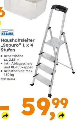 Globus Baumarkt Krause haushaltsleiter „sepuro“ Angebot