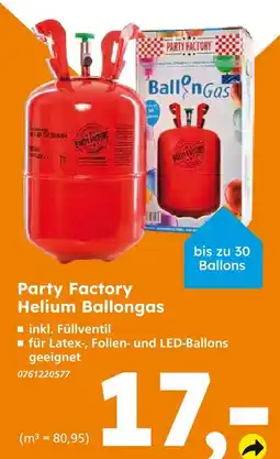 Globus Baumarkt Party factory helium ballongas Angebot