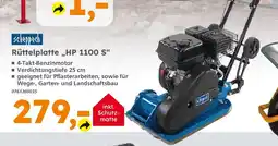 Globus Baumarkt Scheppach rüttelplatte hp 1100 s Angebot