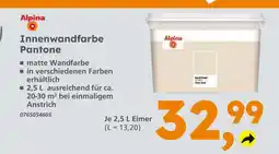 Globus Baumarkt Alpina innenwandfarbe pantone Angebot