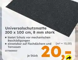 Globus Baumarkt Universalschutzmatte Angebot