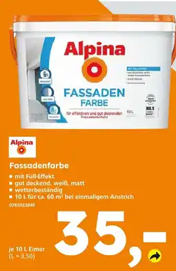 Globus Baumarkt Alpina fassadenfarbe Angebot
