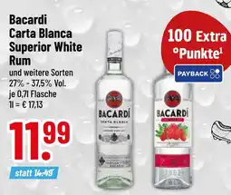 trinkgut Bacardi carta blanca superior white rum Angebot