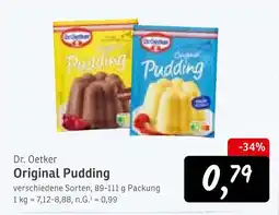 KONSUM Dr. oetker original pudding Angebot