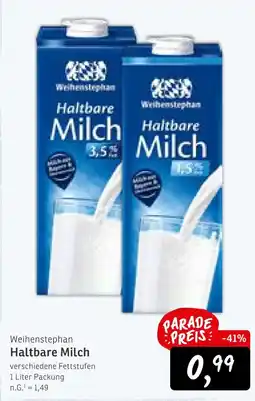 KONSUM Weihenstephan halbare milch Angebot