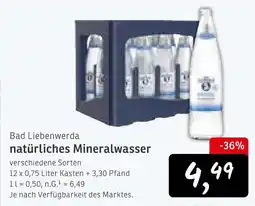 KONSUM Bad liebenwerda natürliches mineralwasser Angebot