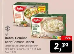 KONSUM Iglo rahm-gemüse oder gemüse-ideen Angebot