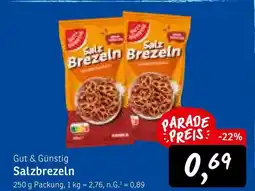 KONSUM Gut & günstig salzbrezeln Angebot