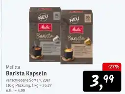 KONSUM Melitta barista kapseln Angebot