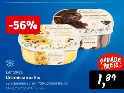 KONSUM Langnese cremissimo eis Angebot