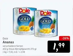 KONSUM Dole ananas Angebot
