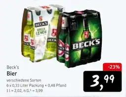 KONSUM Beck's bier Angebot