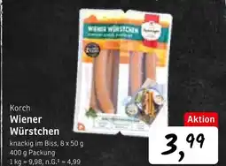 KONSUM Korch wiener würstchen Angebot