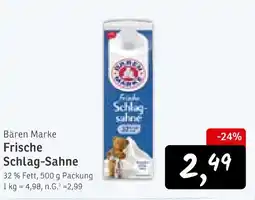 KONSUM Bären marke frische schlag-sahne Angebot