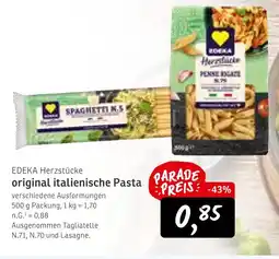 KONSUM Edeka herzstücke original italienische pasta Angebot