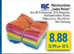 diska B&c mikrofasertücher sauber meister Angebot