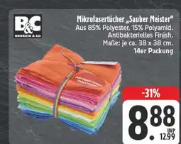E-Center B&c mikrofasertücher „sauber meister“ Angebot