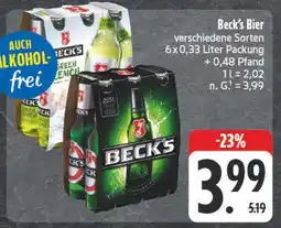 E-Center Beck's bier Angebot