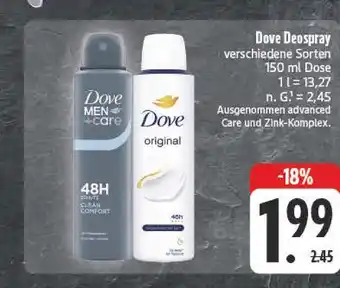 E-Center Dove deospray Angebot