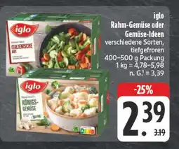 E-Center Iglo rahm-gemüse Angebot