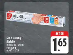 E-Center Gut & günstig alufolie Angebot