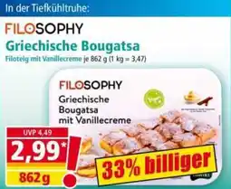 Norma FILOSOPHY Griechische Bougatsa Angebot