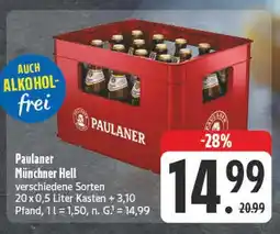 E-Center Paulaner münchner hell Angebot