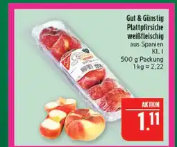 Marktkauf Gut & günstig plattpfirsiche weißfleischig Angebot
