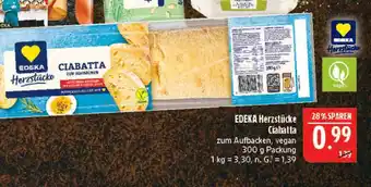 Marktkauf Edeka herzstücke ciabatta Angebot
