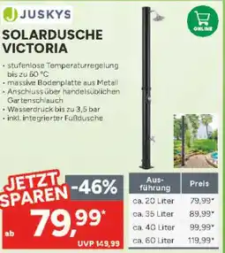 Marktkauf Juskys solardusche victoria Angebot