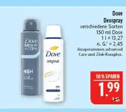 Marktkauf Dove deospray Angebot