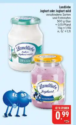 Marktkauf Landliebe joghurt oder joghurt mild Angebot
