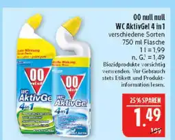Marktkauf 00 null null wc aktivgel 4 in 1 Angebot