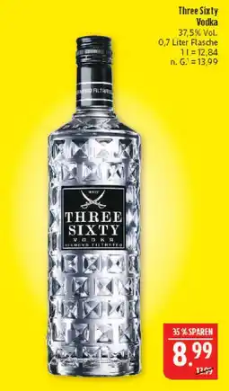 Marktkauf Three sixty vodka Angebot