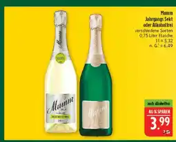 Marktkauf Mumm jahrgangs sekt Angebot