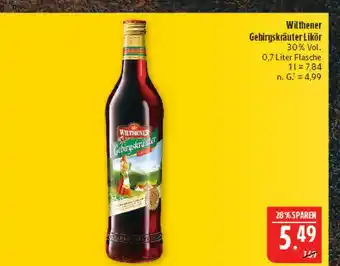 Marktkauf Wilthener gebirgskräuter likör Angebot