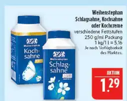 Marktkauf Weihenstephan schlagsahne Angebot