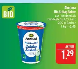 Marktkauf Alnatura bio schlag sahne Angebot
