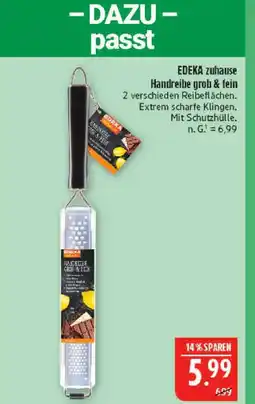 Marktkauf Edeka zuhause handreibe grob & fein Angebot