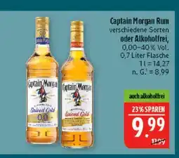 Marktkauf Captain morgan rum oder alkoholfrei Angebot