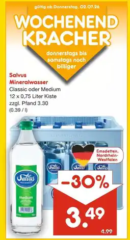 Netto Marken-Discount Salvus mineralwasser Angebot