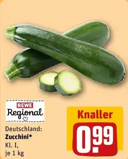 REWE REWE Regional Zucchini Angebot